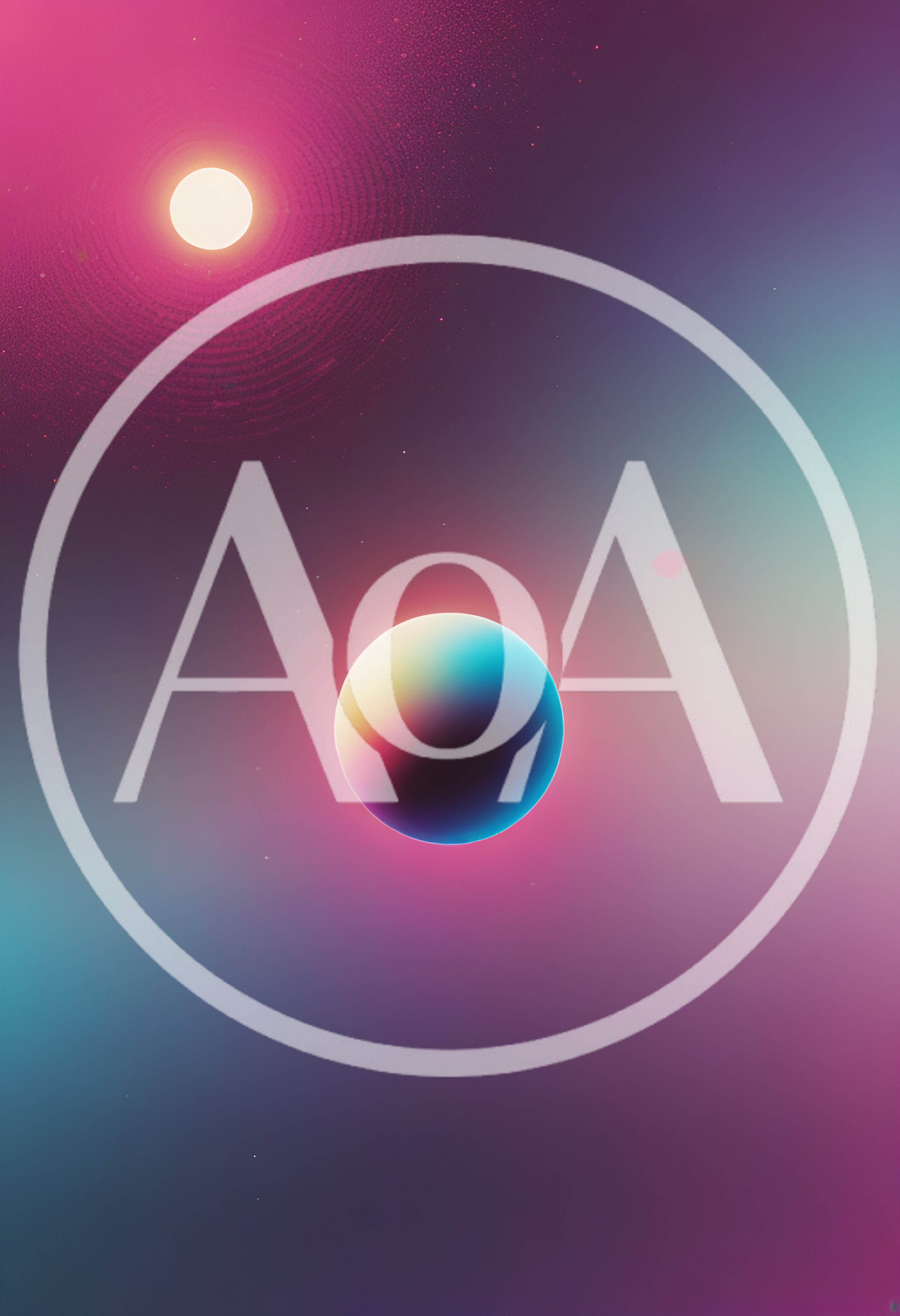 Abstract Digital Art Featuring Glowing Planets In Space
