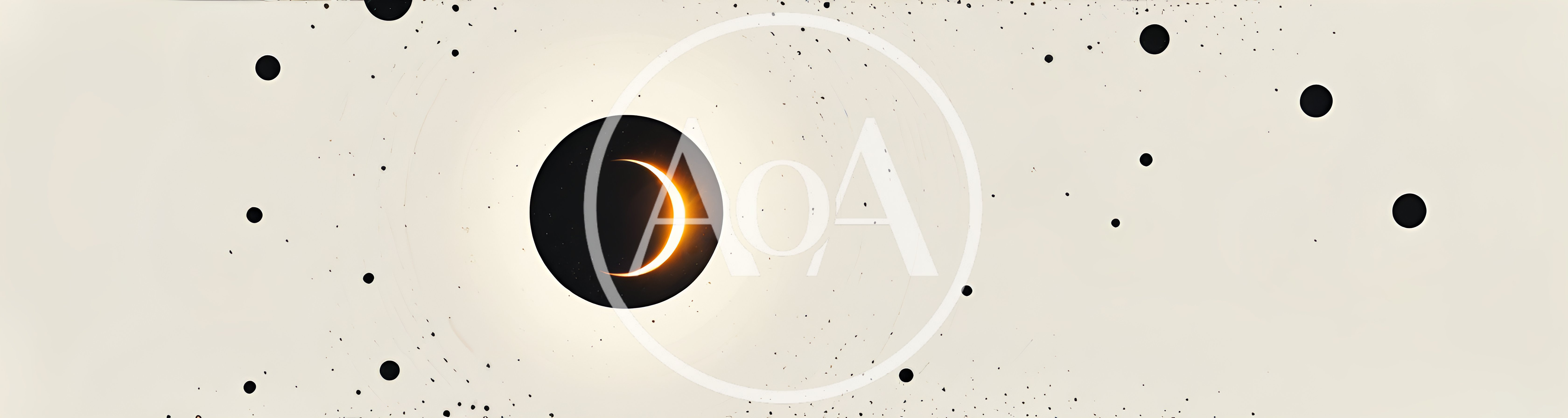 Solar Eclipse With Floating Celestial Spheres