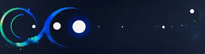 Abstract Infinity Symbol With Celestial Planets And Stars