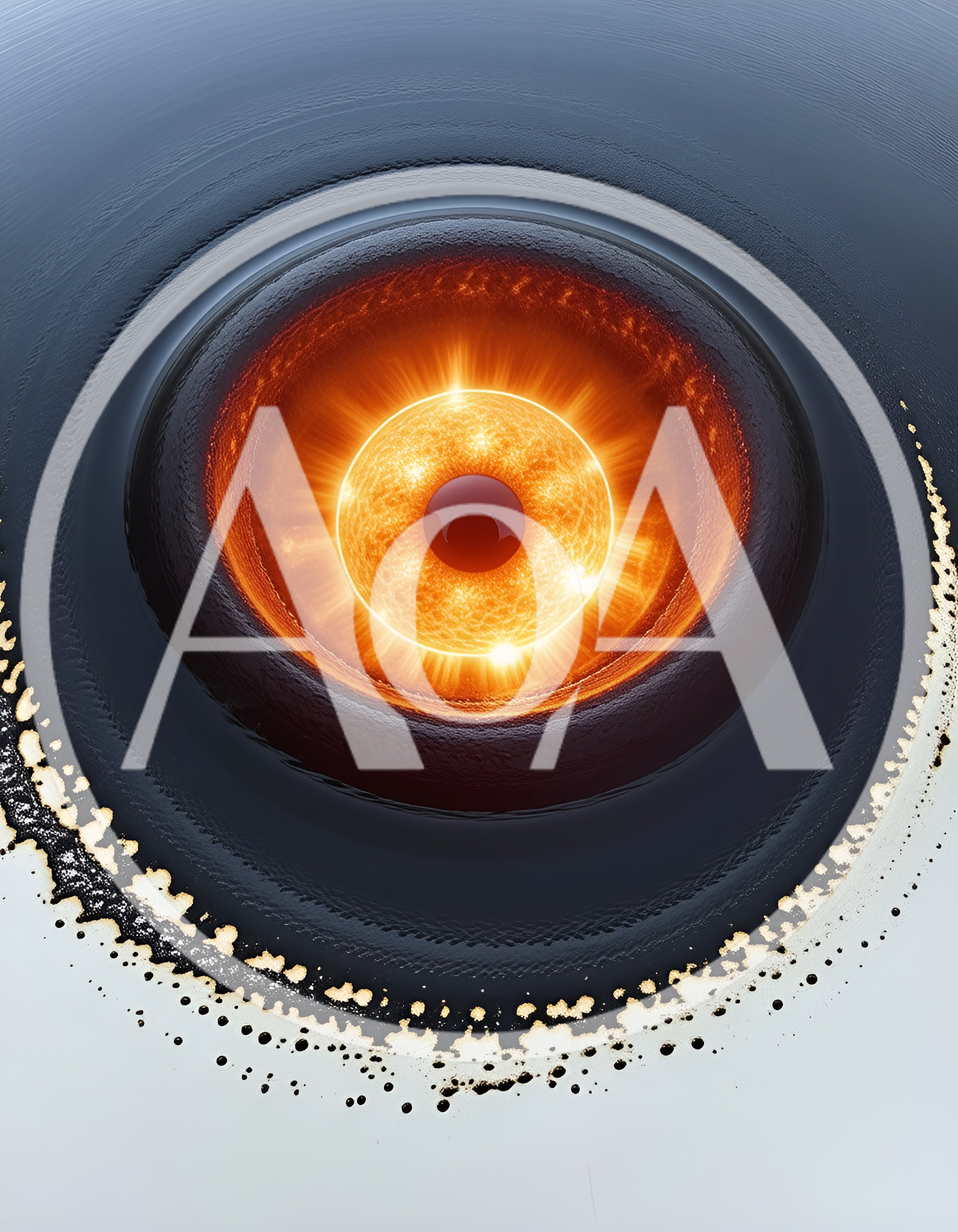 Abstract Glowing Celestial Eye Cosmic Energy Sphere