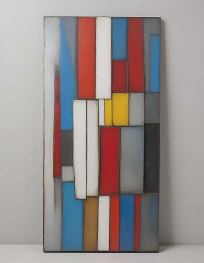 Abstract Geometric Metal Wall Art Panel