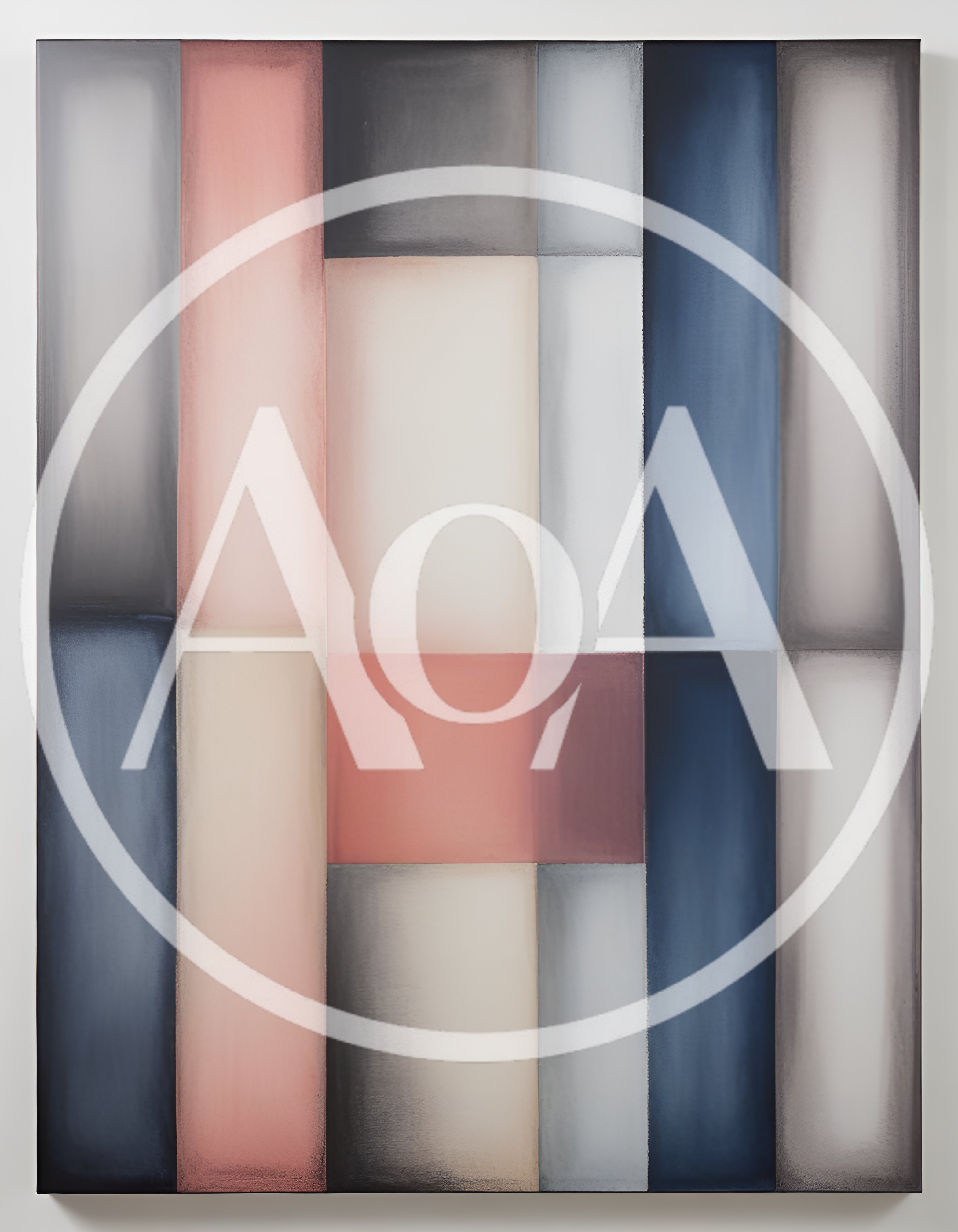 Abstract Painting With Vertical Rectangular Color Blocks