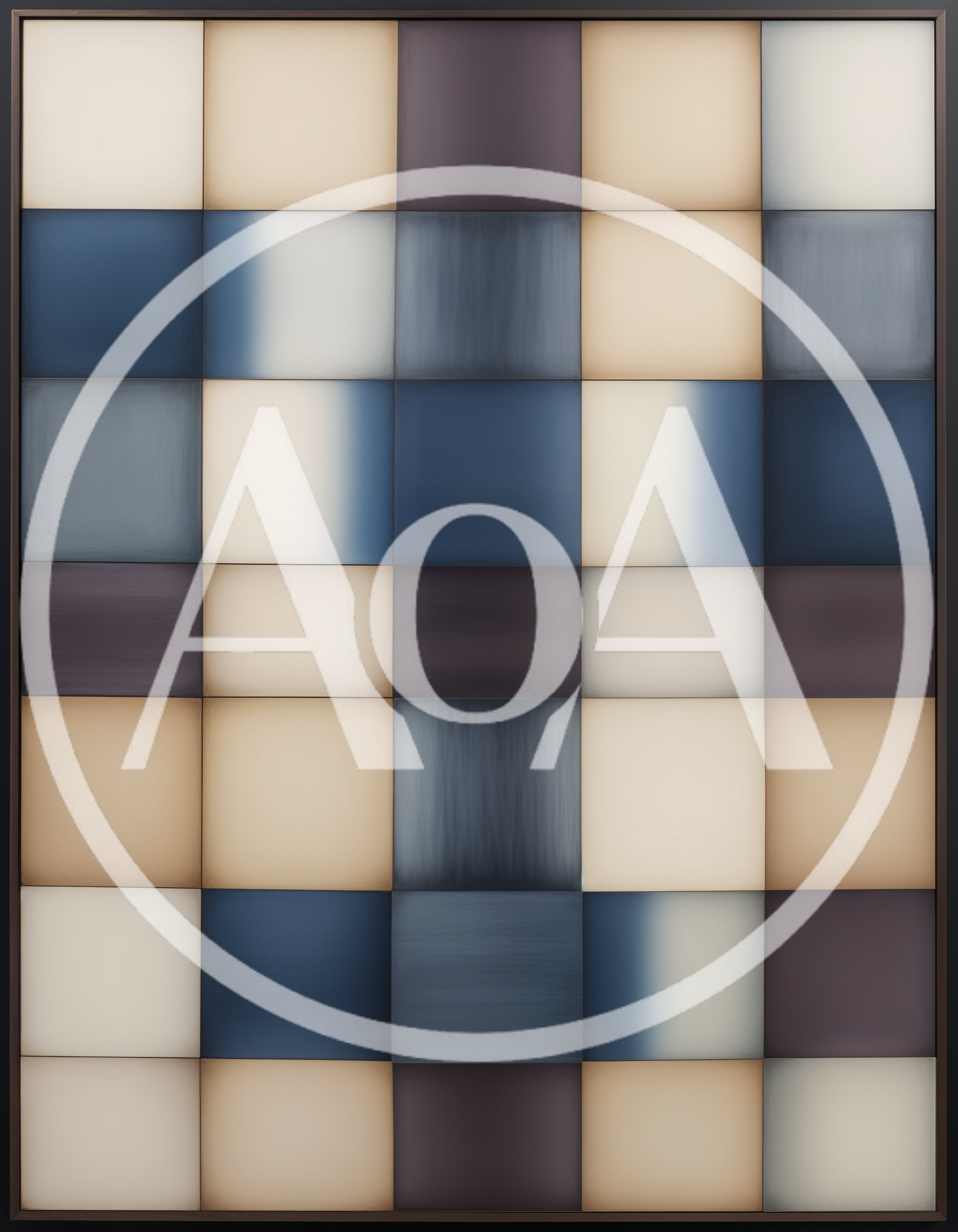 Abstract Grid Pattern With Soft Gradient Squares