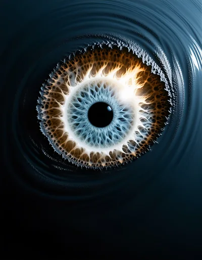 Macro Close Up Of A Surreal Human Eye