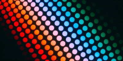 Abstract Background Of Glowing Colorful LED Light Dots