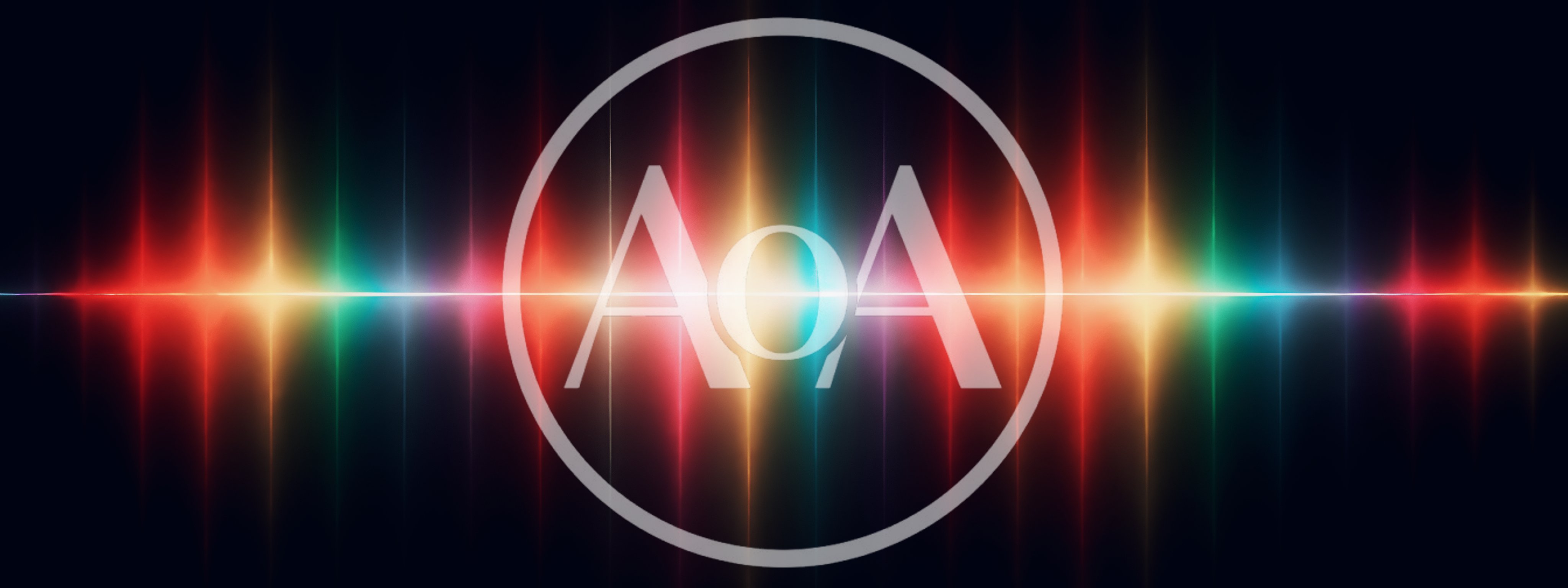Abstract Colorful Sound Wave Visualization
