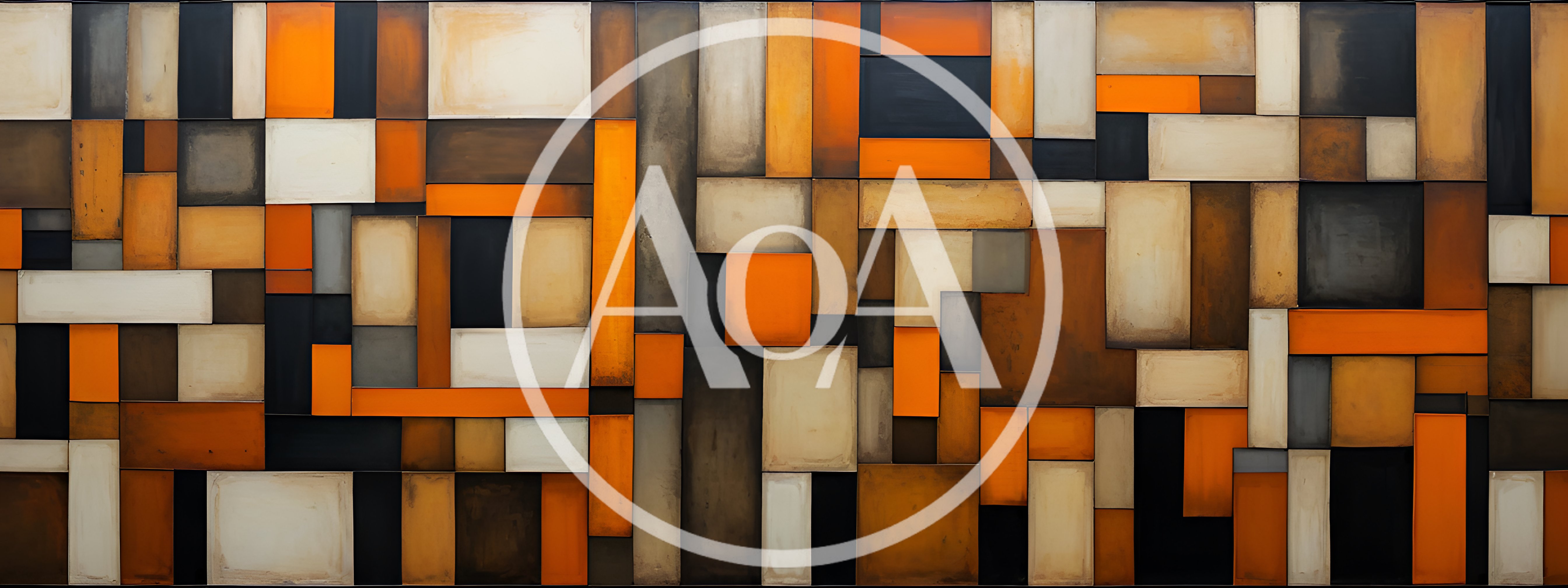 Abstract Geometric Wall Art With Rectangular Panels