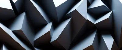 Abstract Geometric 3D Shapes Background