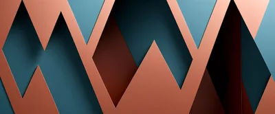 Abstract Geometric Background With Copper And Teal Layers