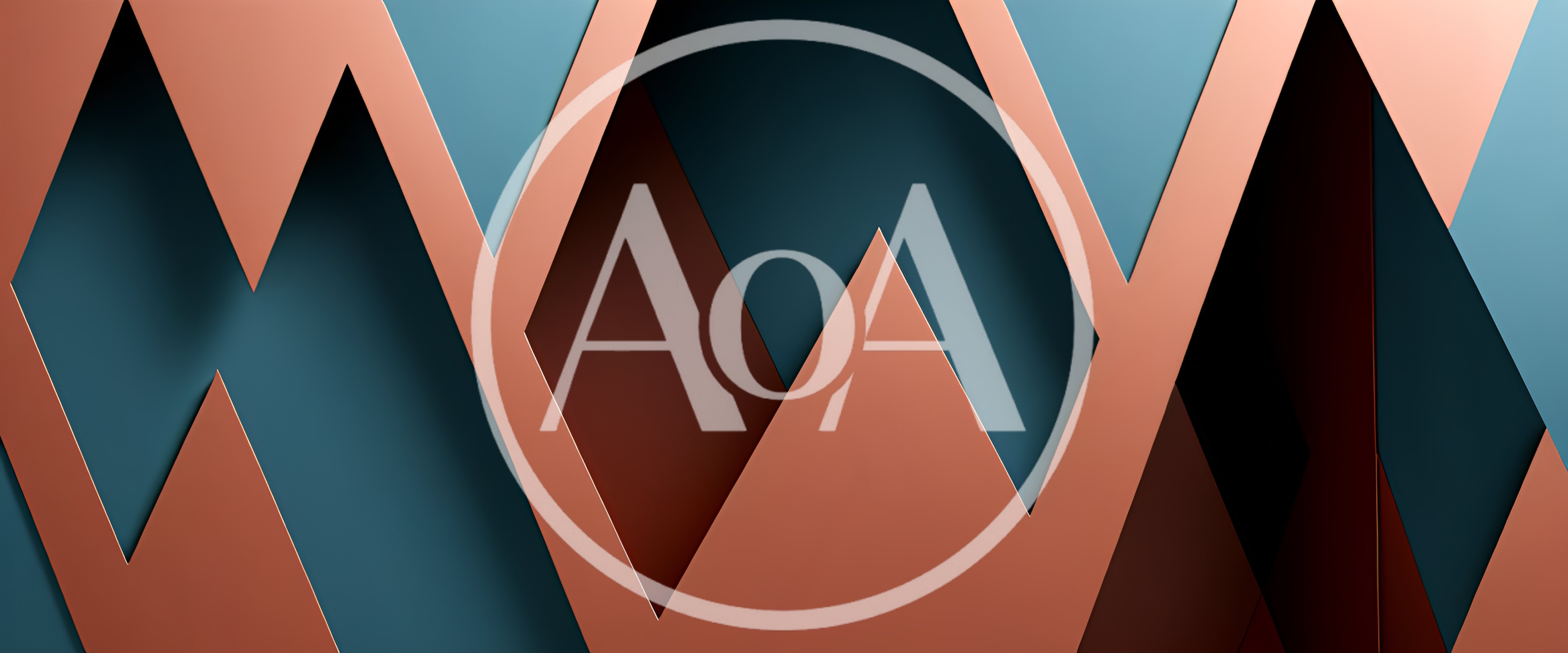 Abstract Geometric Background With Copper And Teal Layers