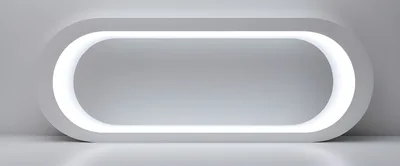 Minimalist Oval Illuminated Display Frame