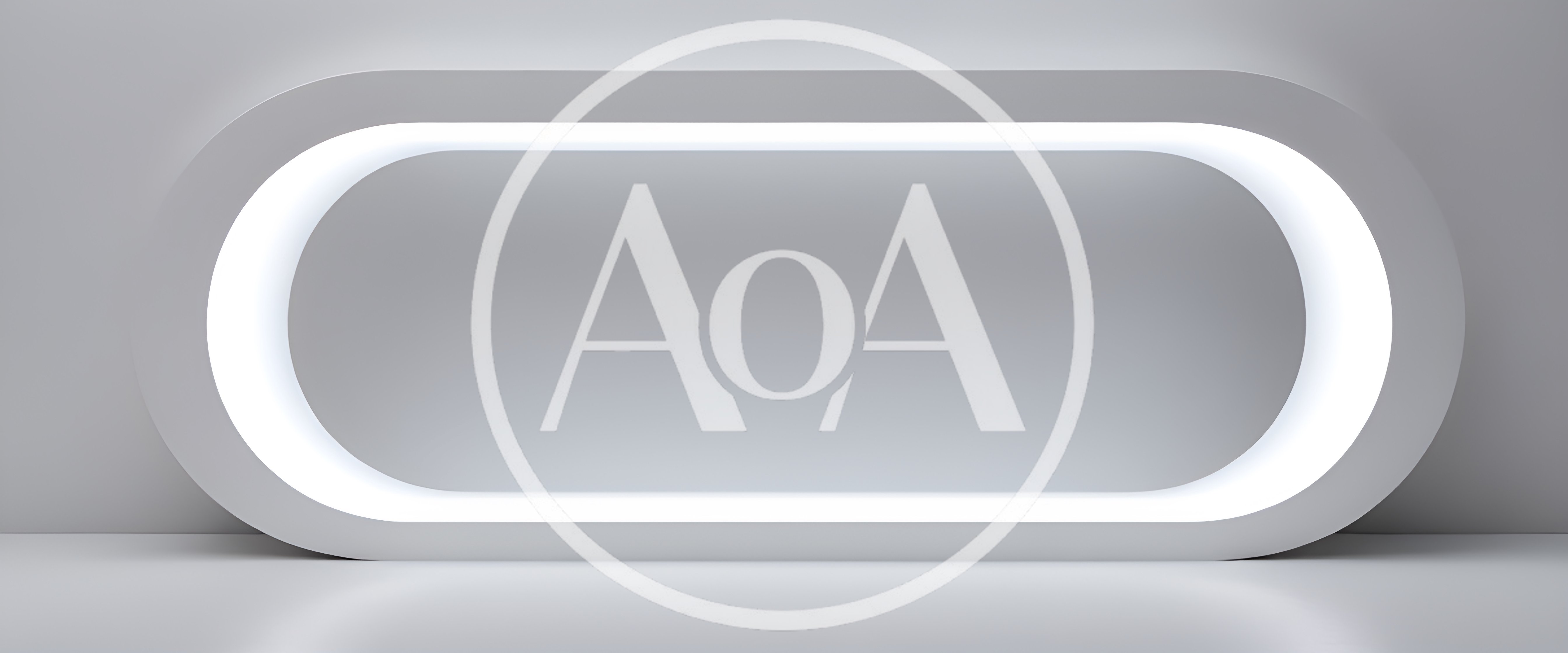Minimalist Oval Illuminated Display Frame
