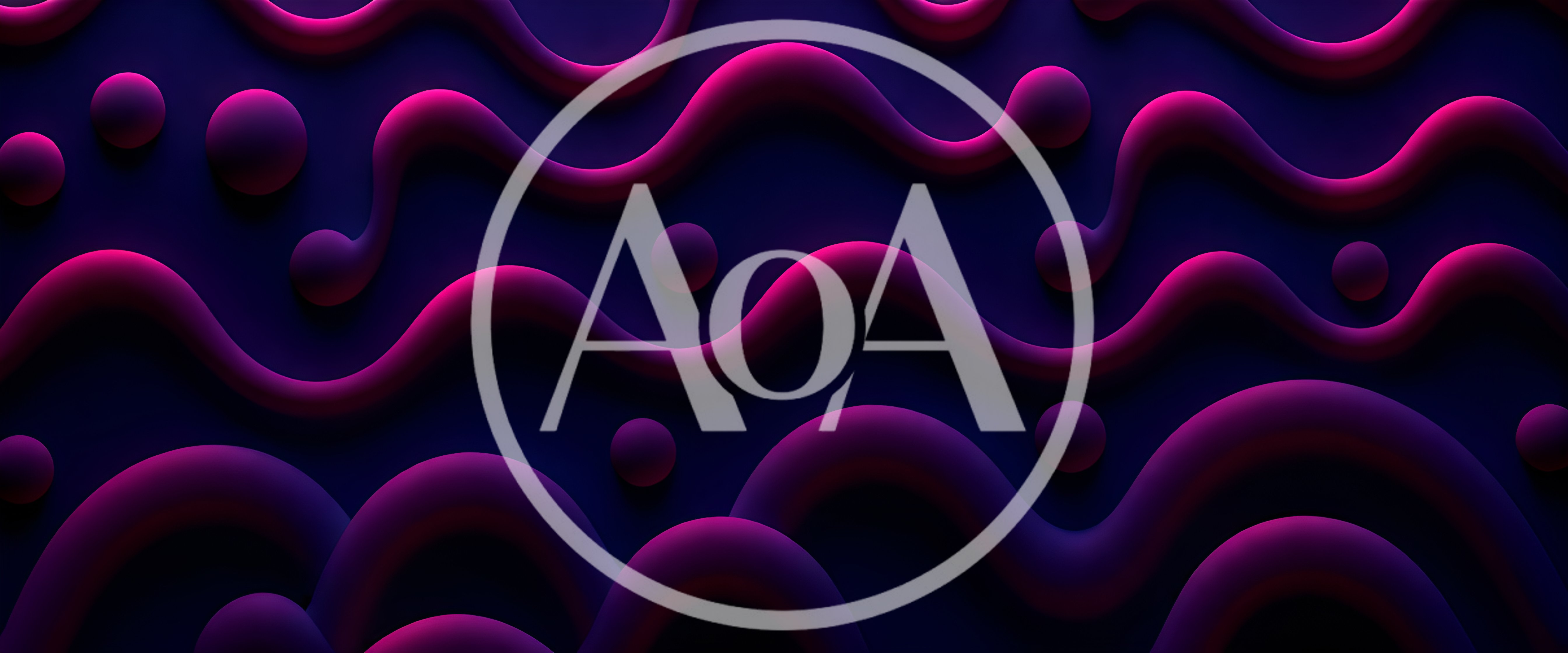Abstract 3D Wavy Lines and Spheres Background