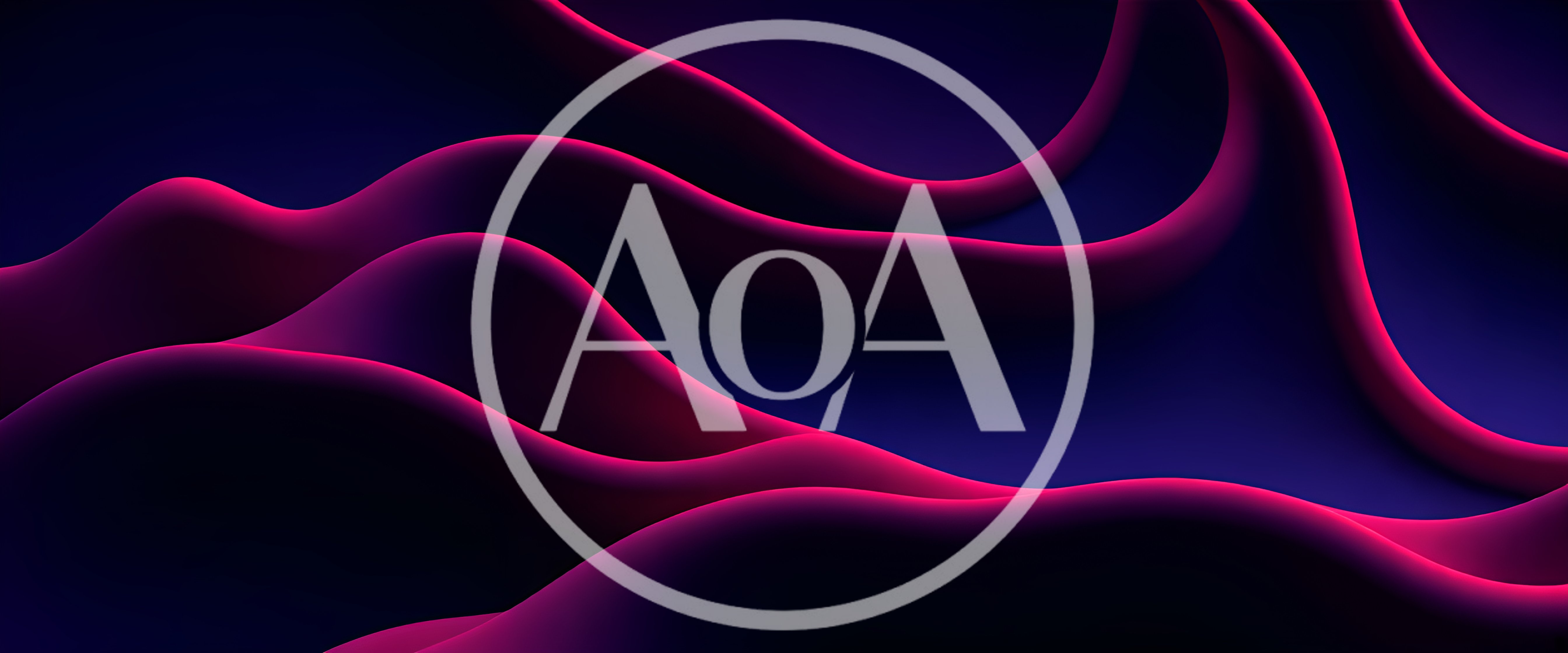 Abstract 3D Wavy Pink And Dark Blue Background