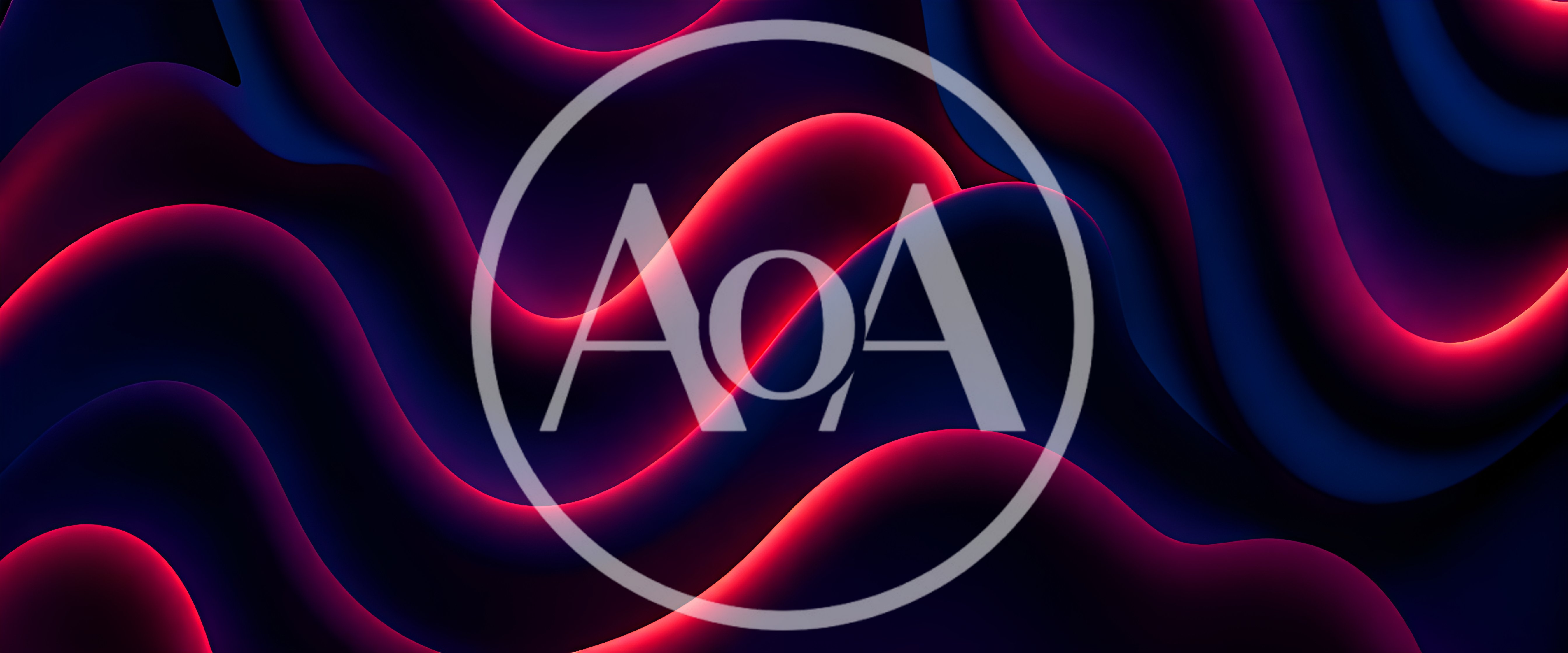Abstract Background With Glowing Red And Blue Waves