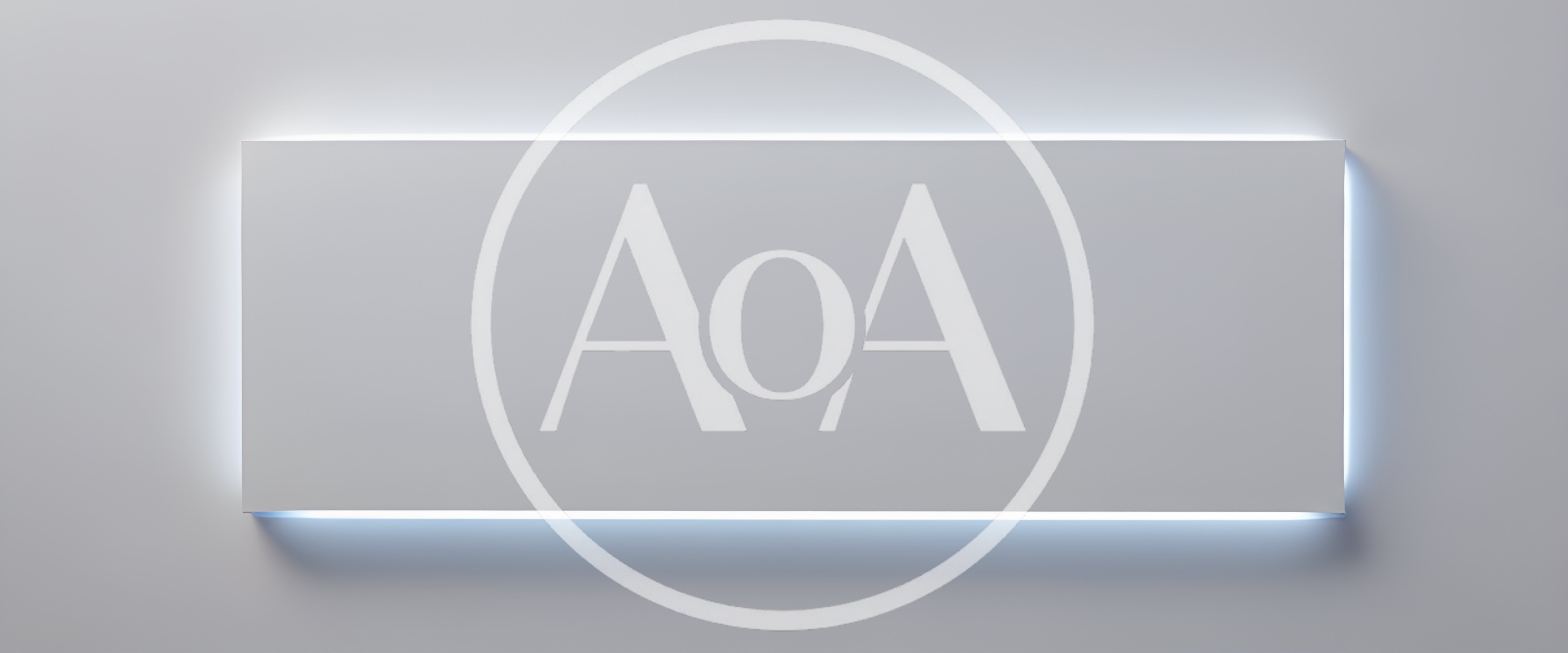 Minimalist Rectangular Wall Panel With Backlit LED Glow