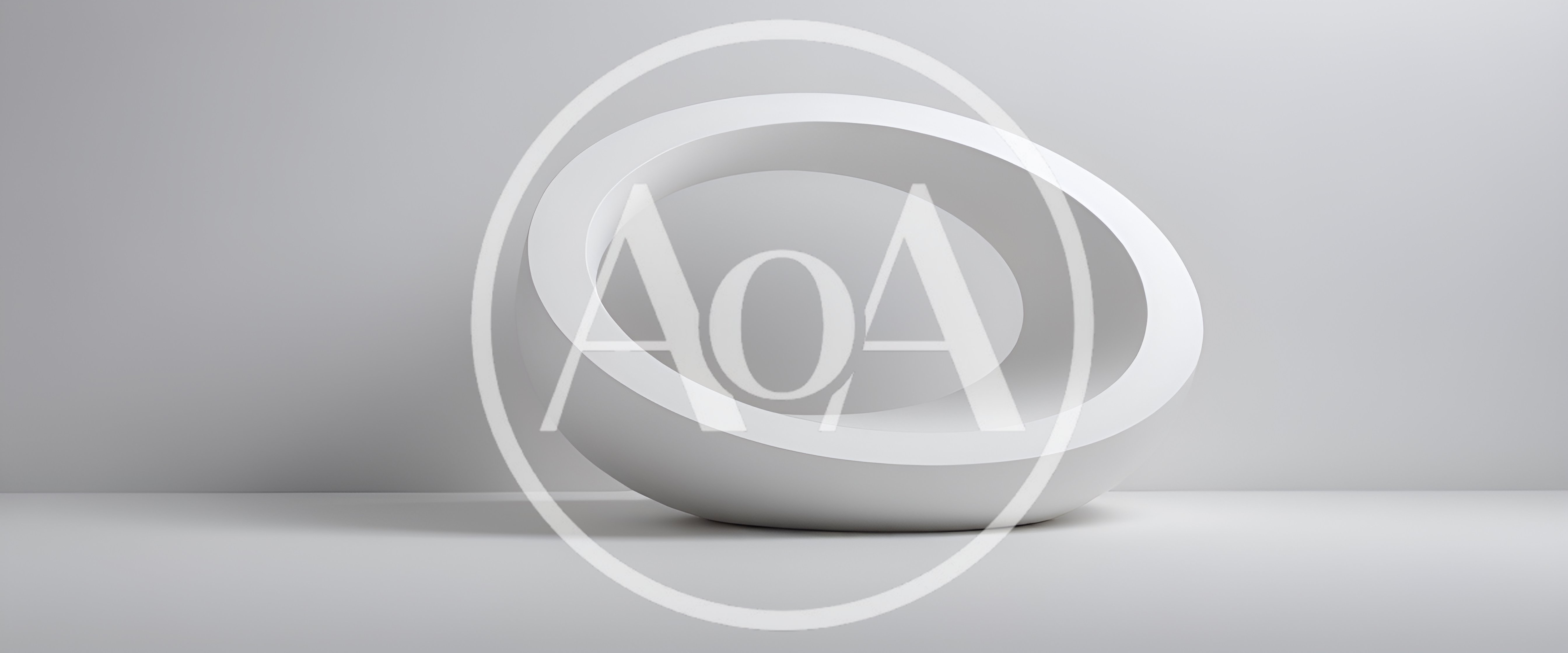 Minimalist White Circular Pedestal Display