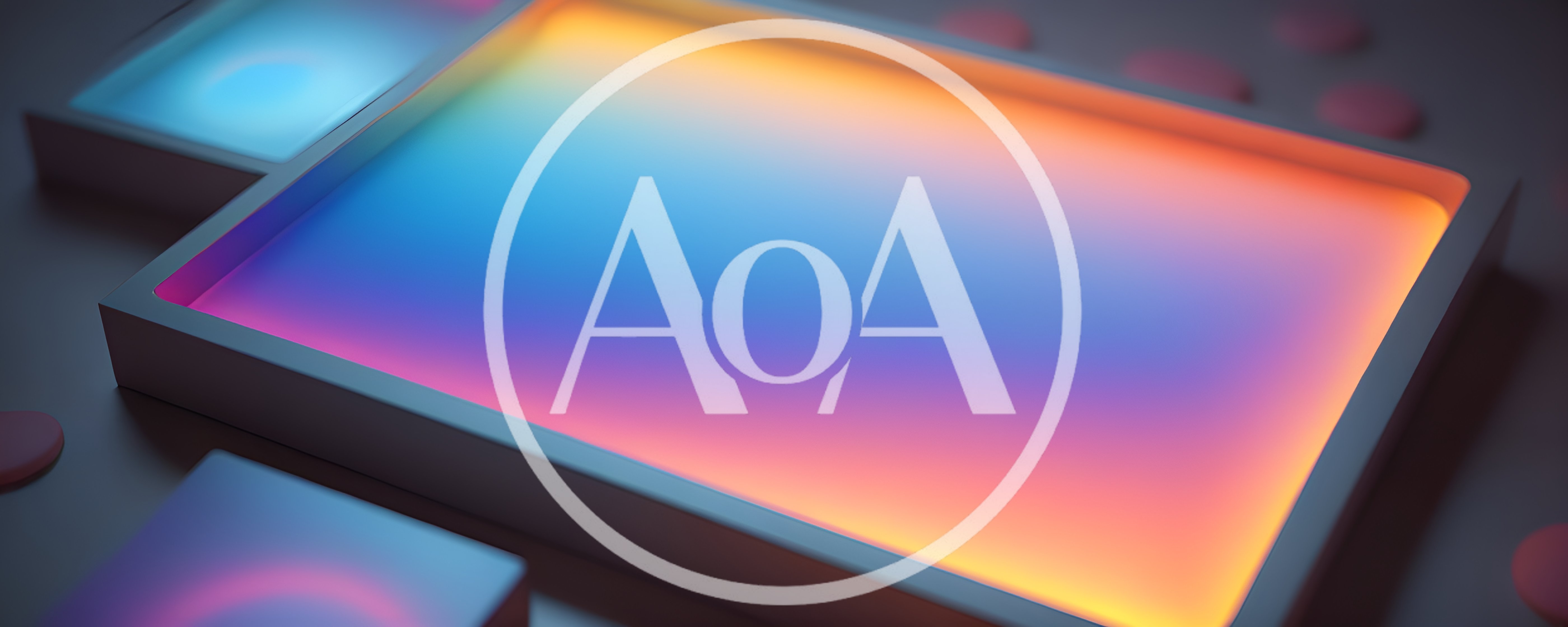 Abstract Gradient Light Panels With Soft Glow