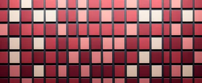 Abstract Wall With Red And Beige Square Tiles