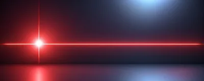 Abstract Red Laser Crosshair On Dark Background