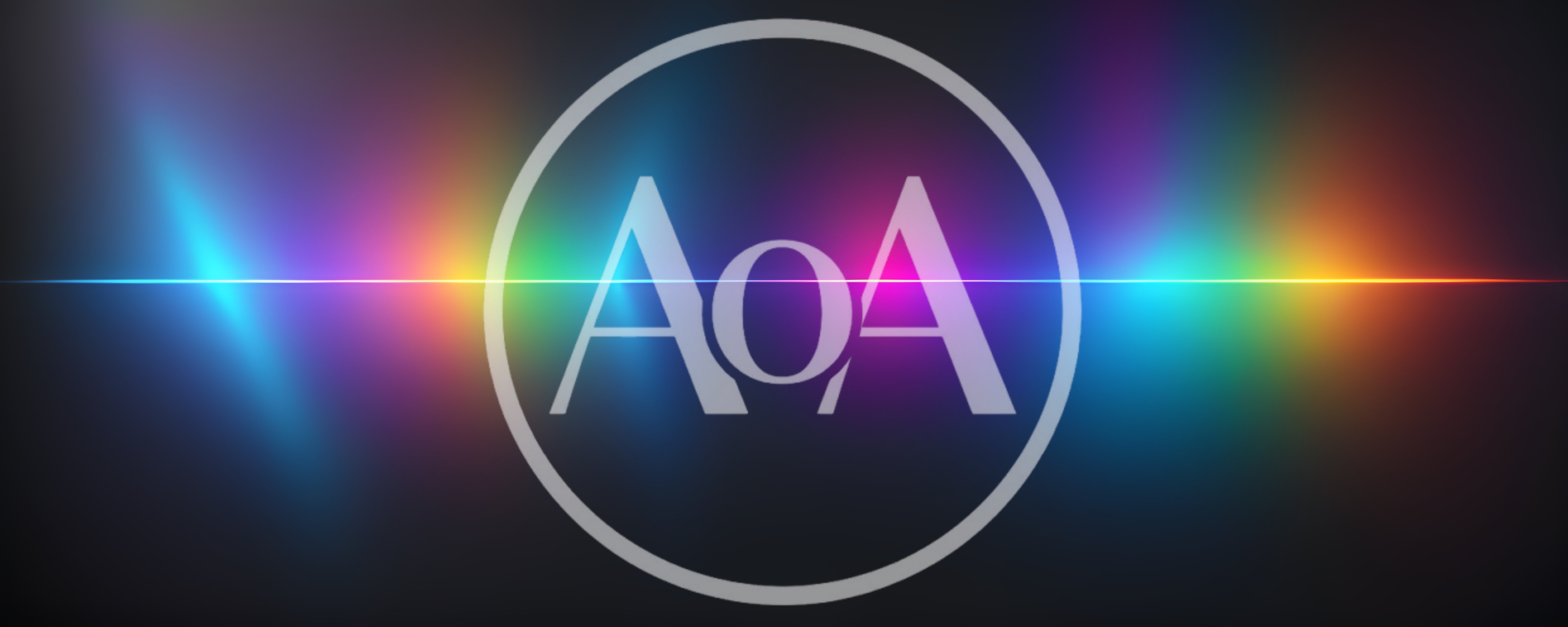 Abstract Neon Light Wave Background With Colorful Glow