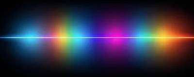 Abstract Glowing Light Wave Spectrum Background