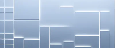 Abstract Geometric Wall Panels With Backlit LED Lighting