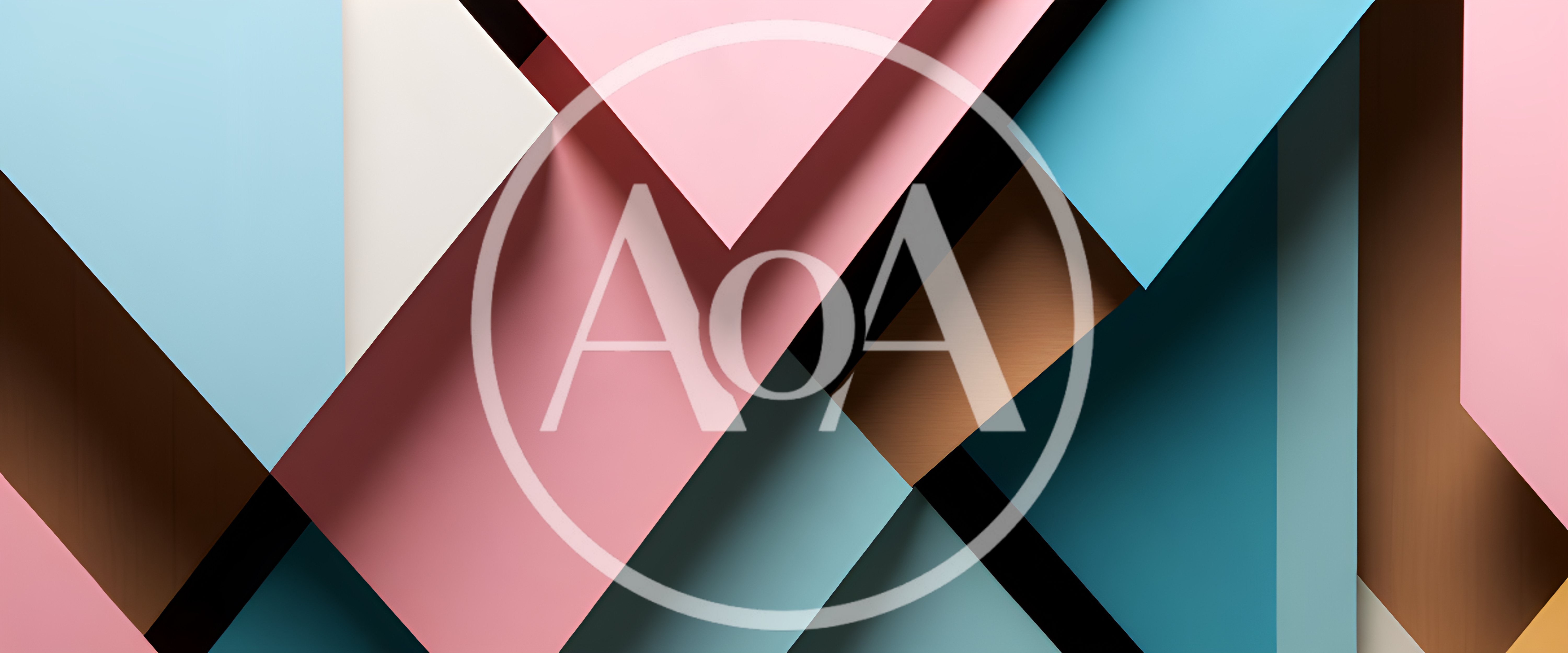 Abstract Geometric Background With Overlapping Pastel Shapes