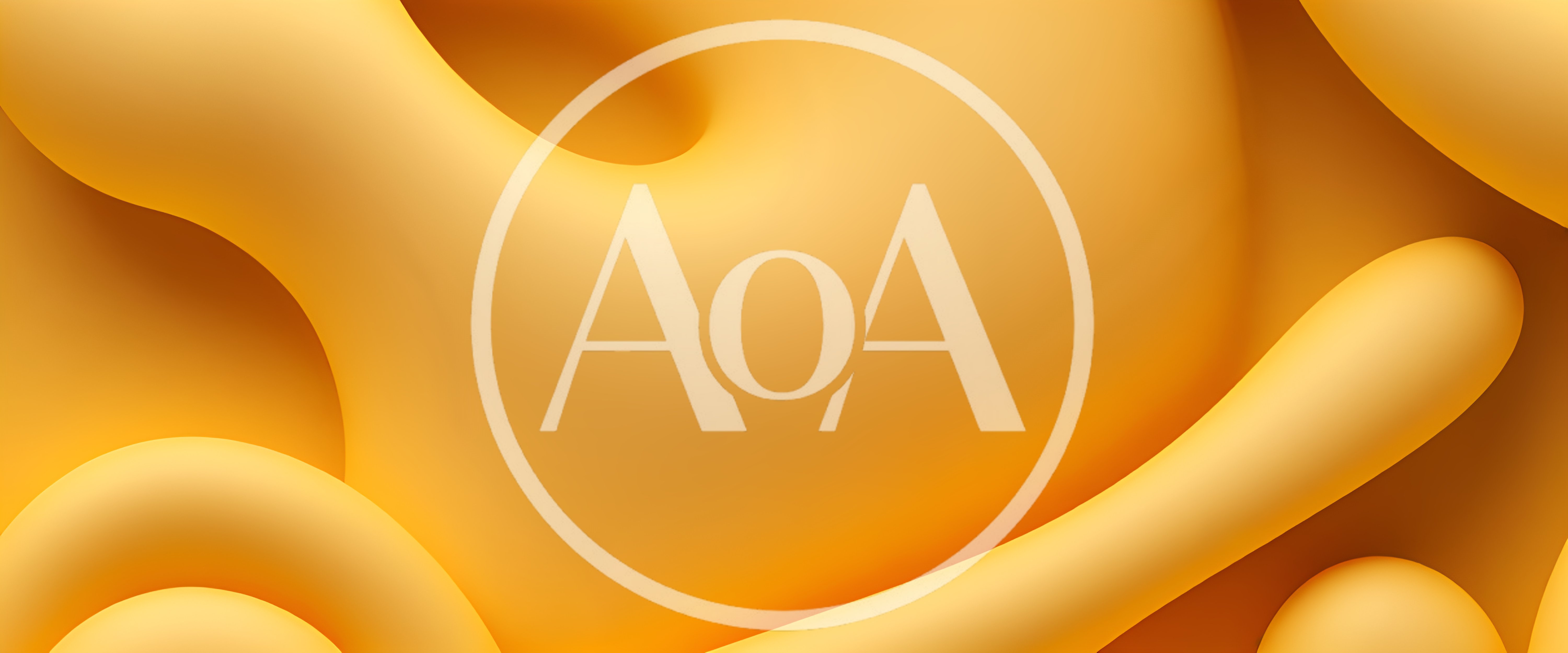 Abstract 3D Yellow Fluid Organic Shapes Background