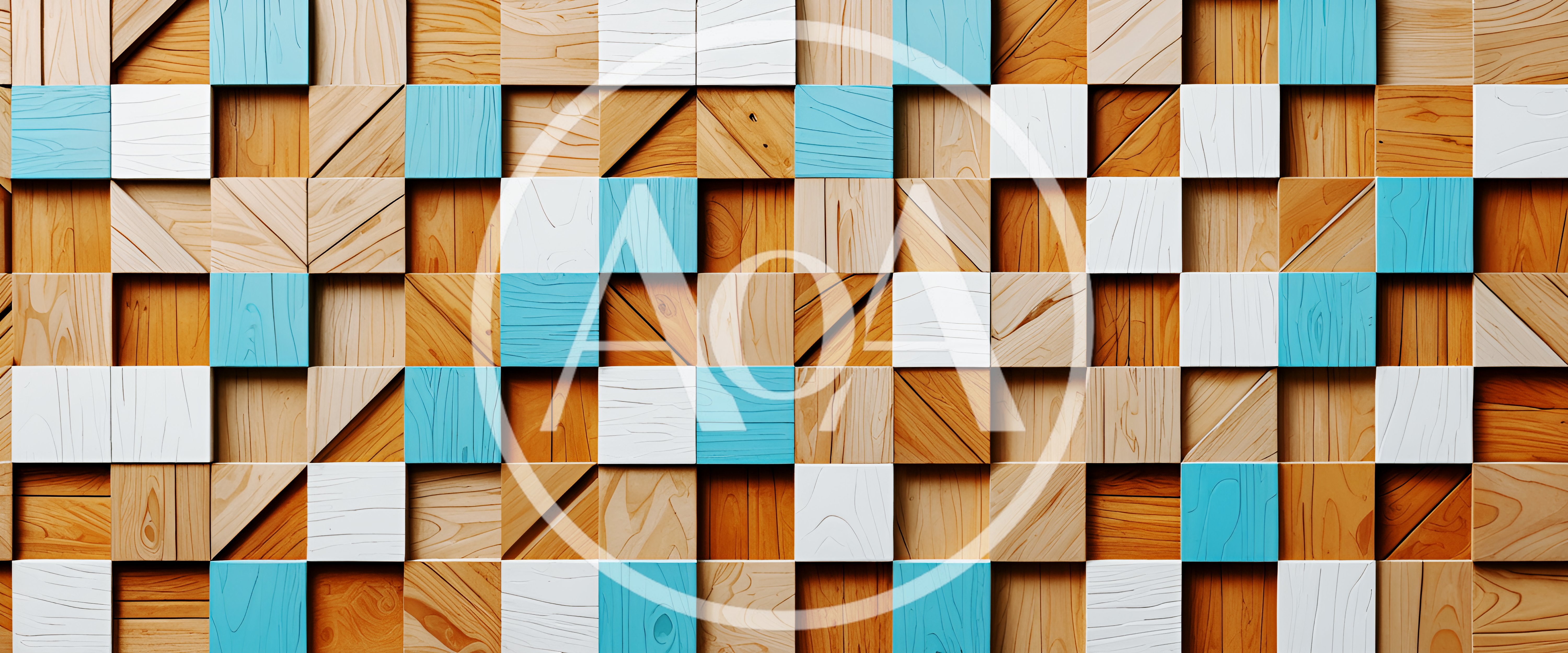 Abstract Geometric Wooden Wall Panel Texture