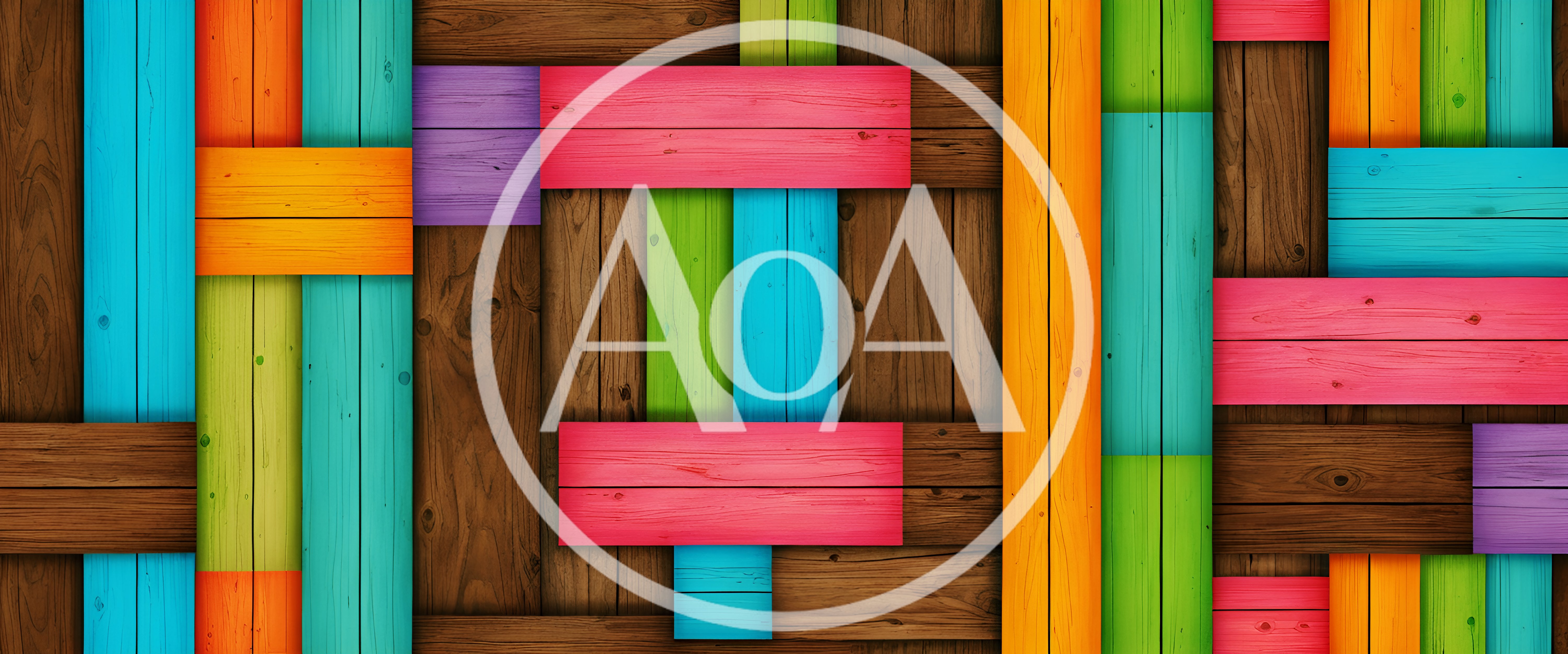 Colorful Painted Wooden Planks Background Texture