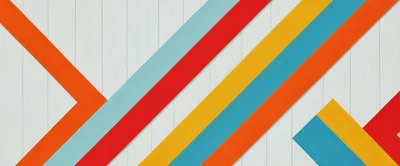 Abstract Geometric Background With Colorful Diagonal Stripes