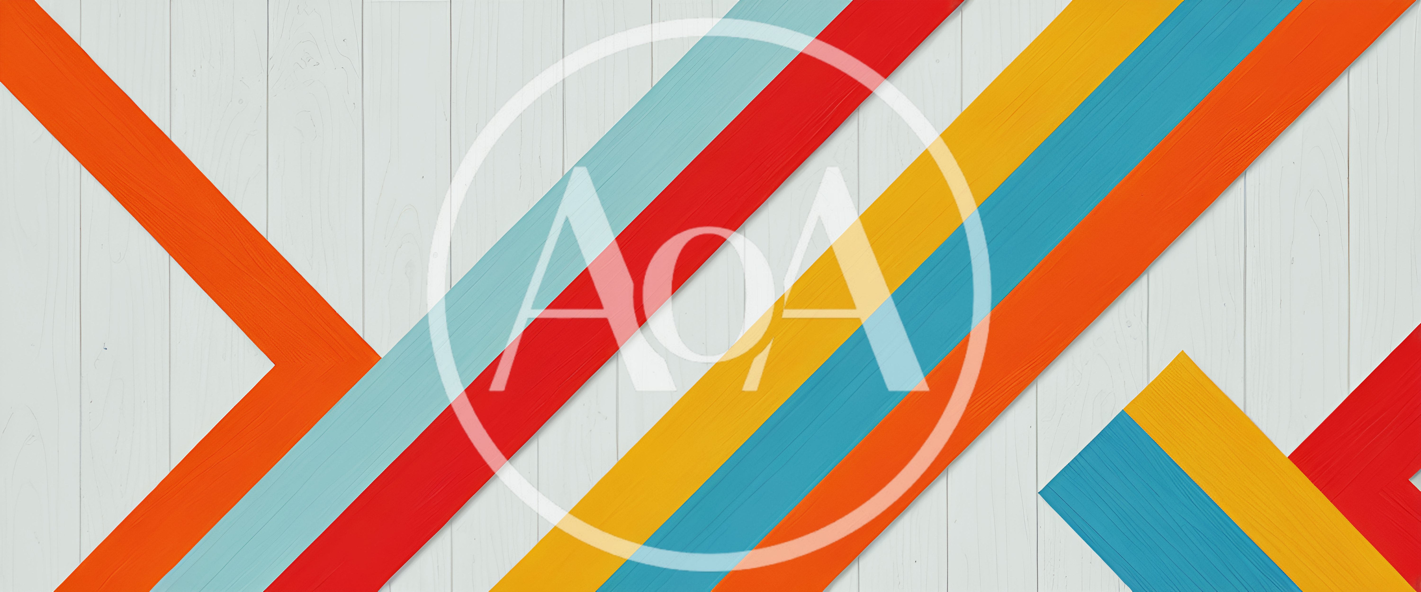 Abstract Geometric Background With Colorful Diagonal Stripes