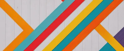 Abstract Background With Colorful Diagonal Painted Wooden Planks