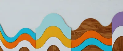 Abstract Wave Pattern Wall Decor Panels