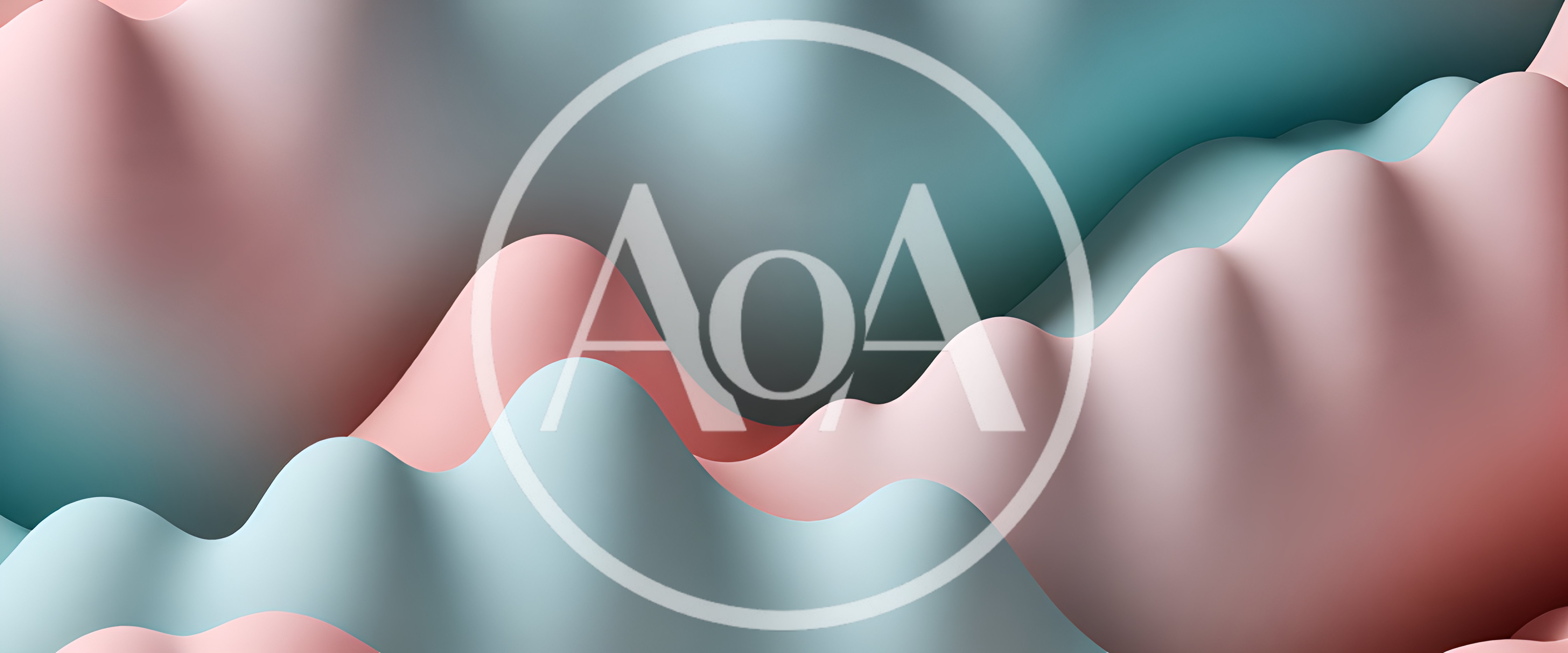 Abstract 3D Wavy Landscape With Soft Pastel Colors