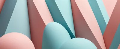 Abstract Geometric Background With Pastel Shapes