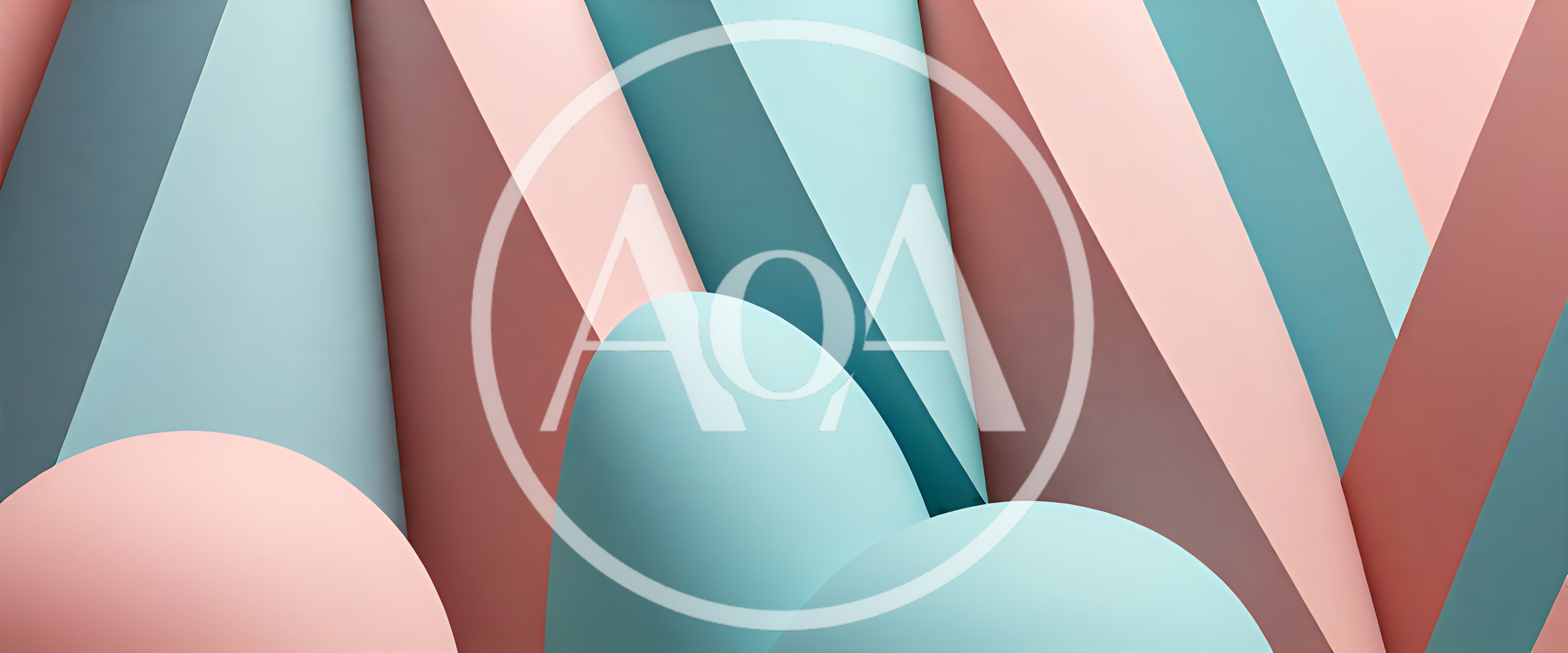 Abstract Geometric Background With Pastel Shapes