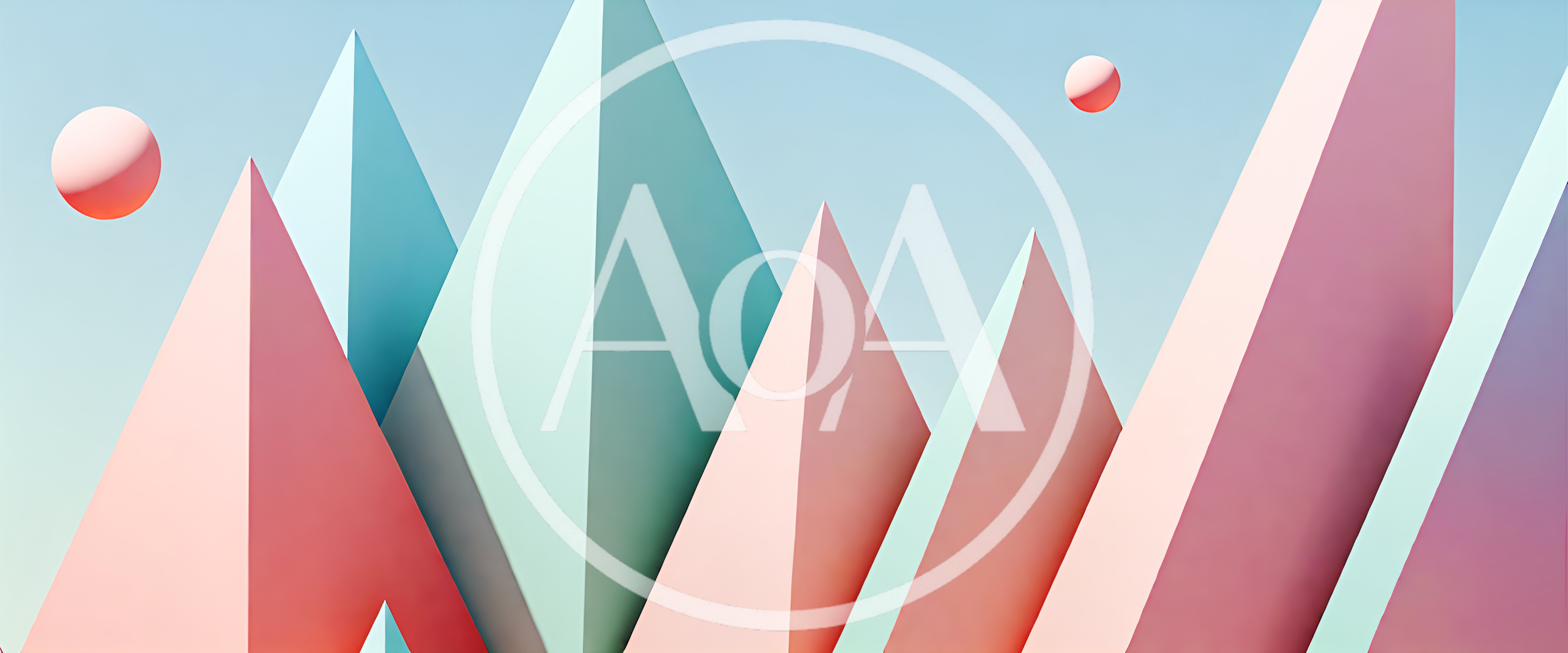 Abstract 3D Geometric Pyramid Mountain Landscape