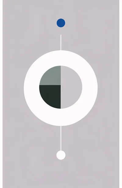 Minimalist Abstract Graphic Design With Geometric Shapes