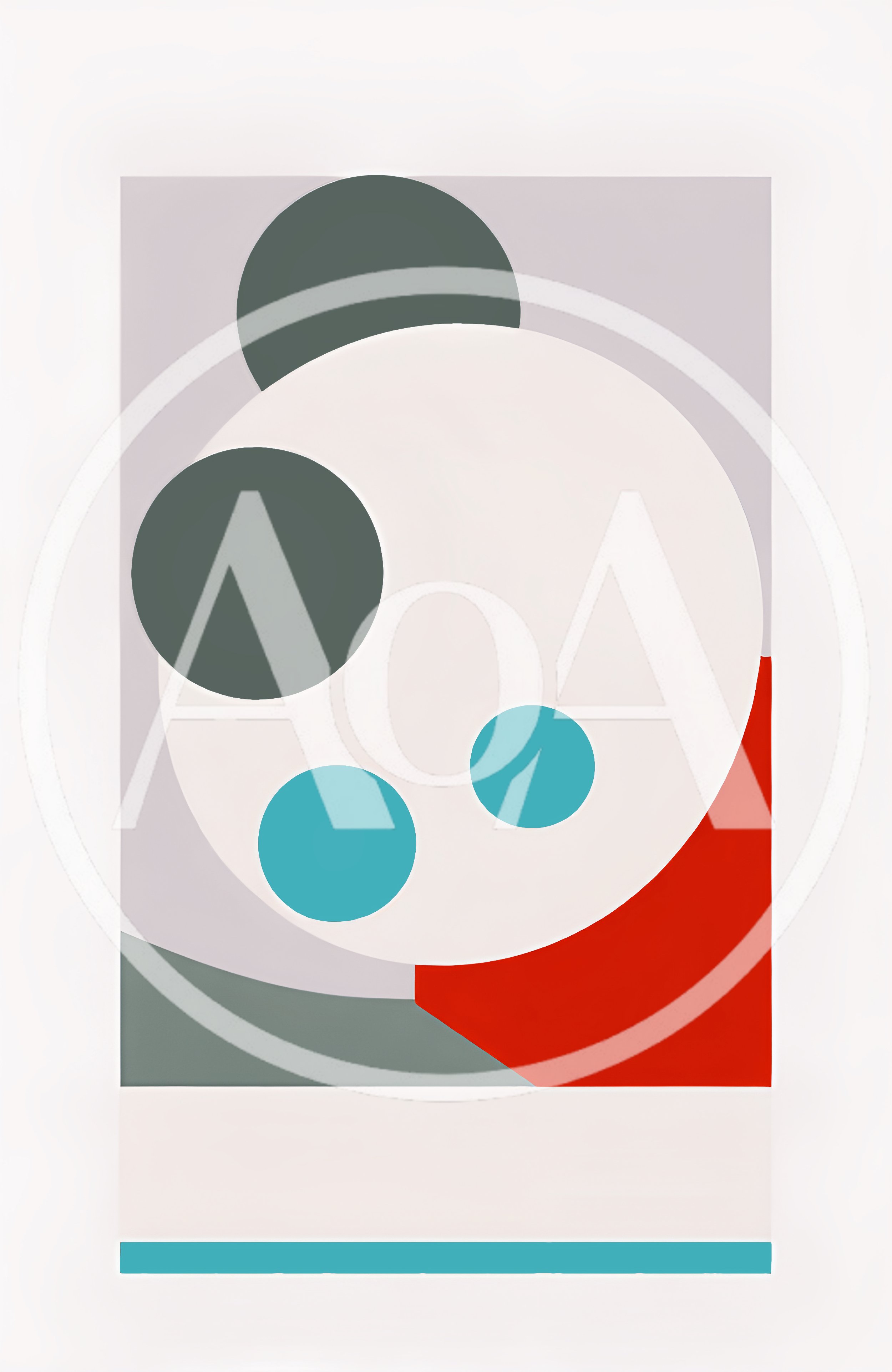 Abstract Geometric Composition With Circles And Rectangles