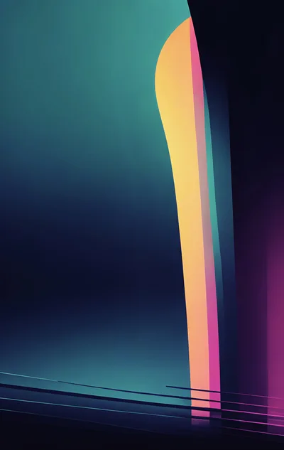 Abstract Minimalist Background With Glowing Vertical Light Beams