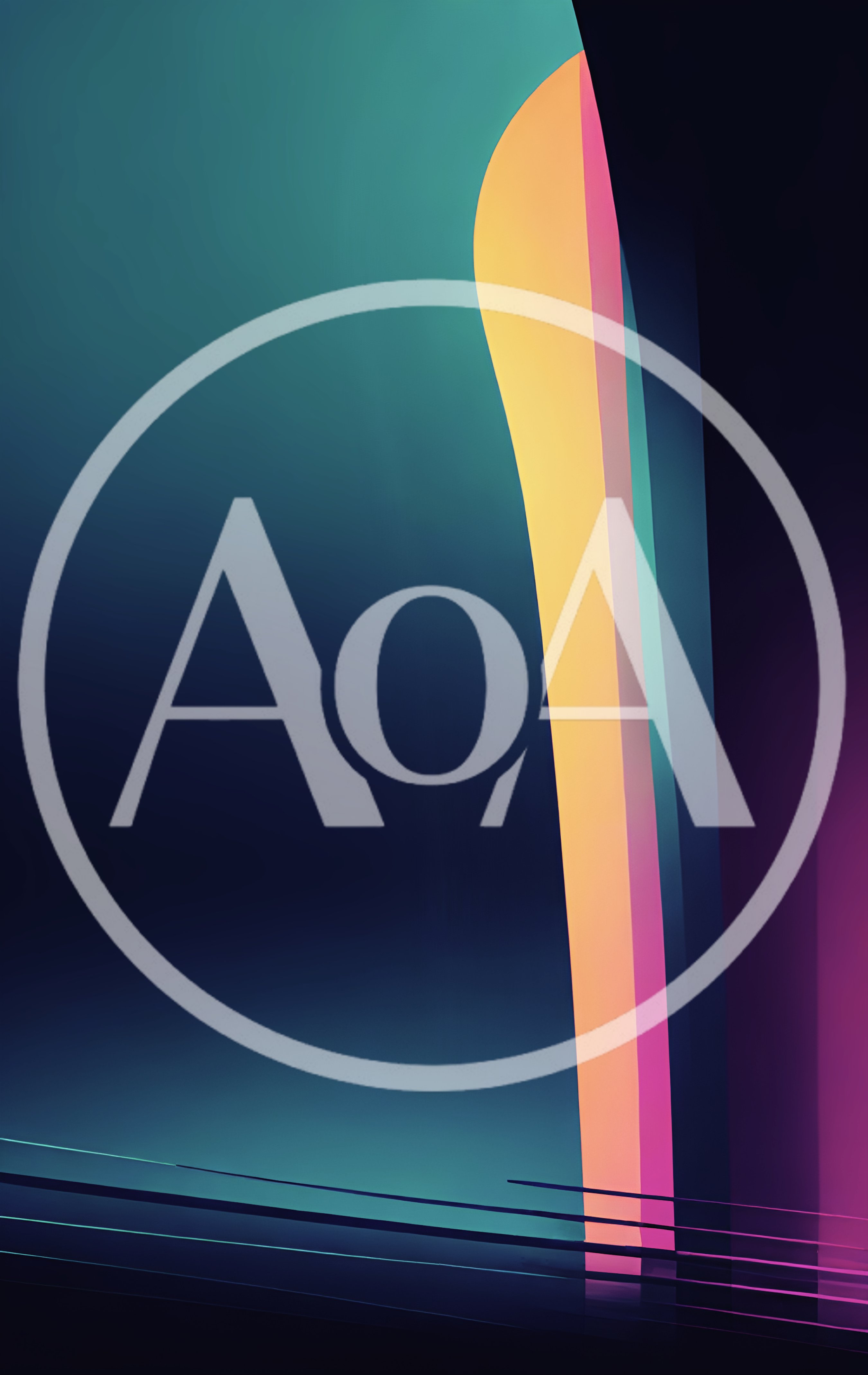 Abstract Minimalist Background With Glowing Vertical Light Beams