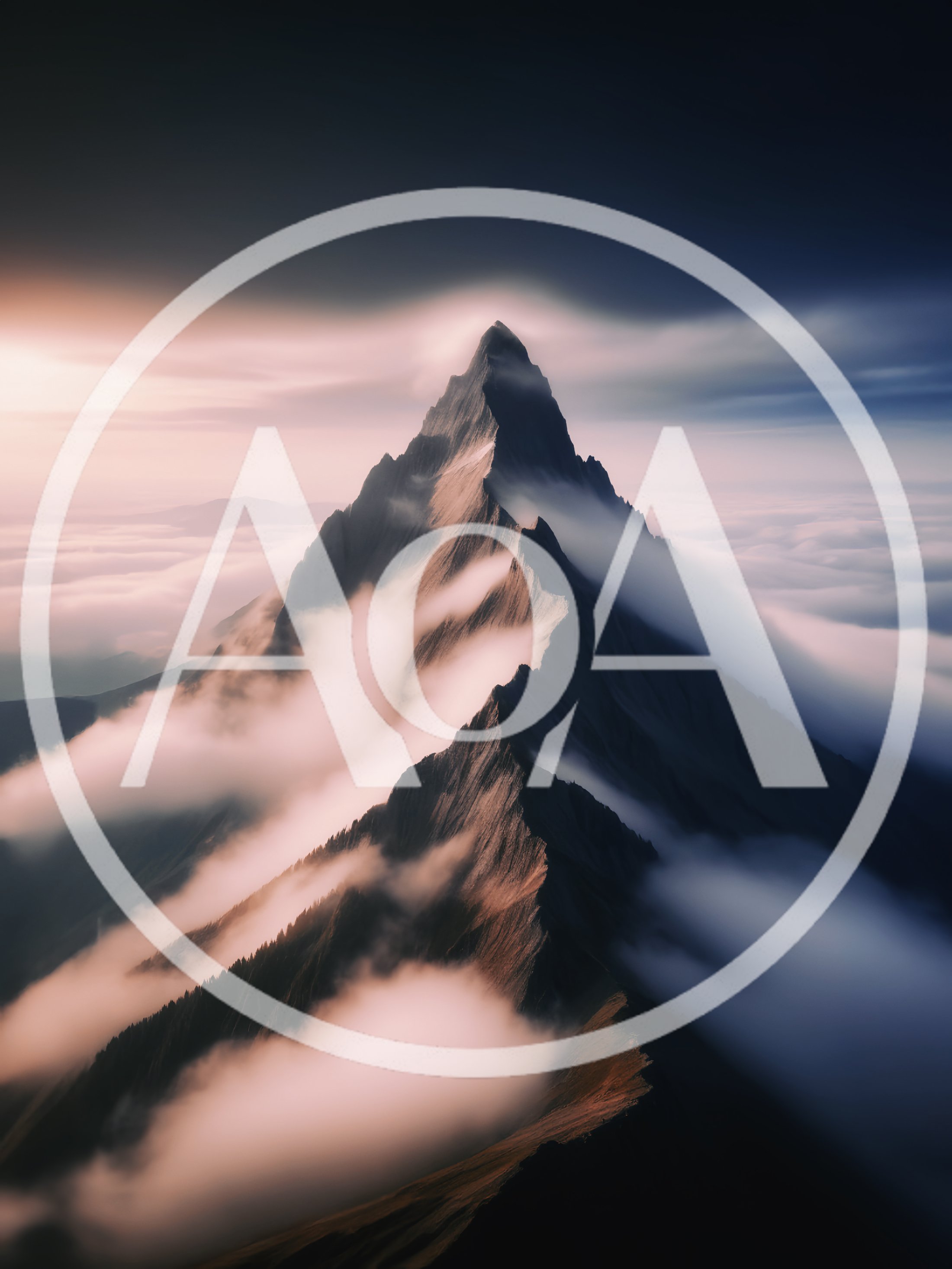 Majestic Mountain Peak Above A Sea Of Clouds