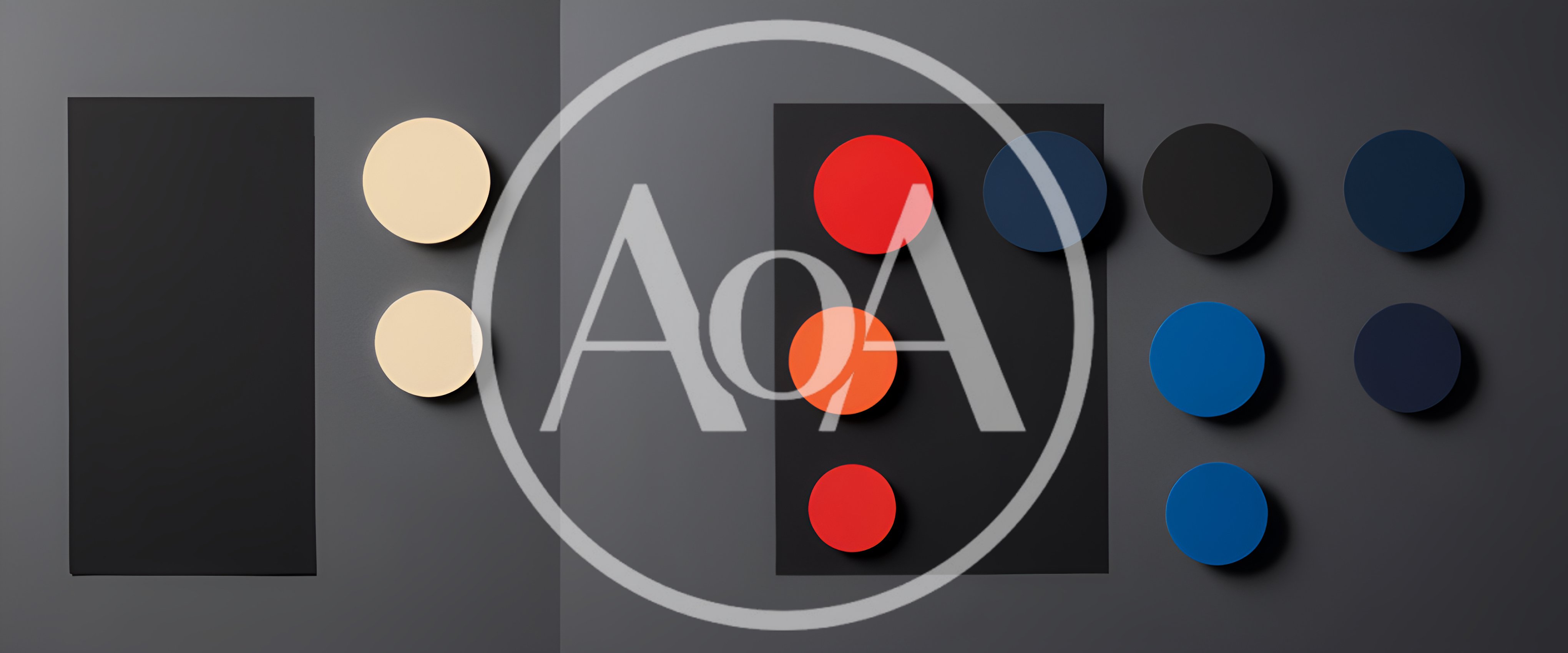 Abstract Composition With Geometric Circles And Rectangles