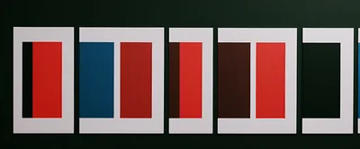 Modern Abstract Art Gallery Wall Display