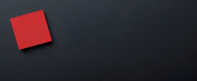 Red Square Object On Dark Background