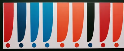 Abstract Modern Art With Colorful Vertical Exclamation Marks