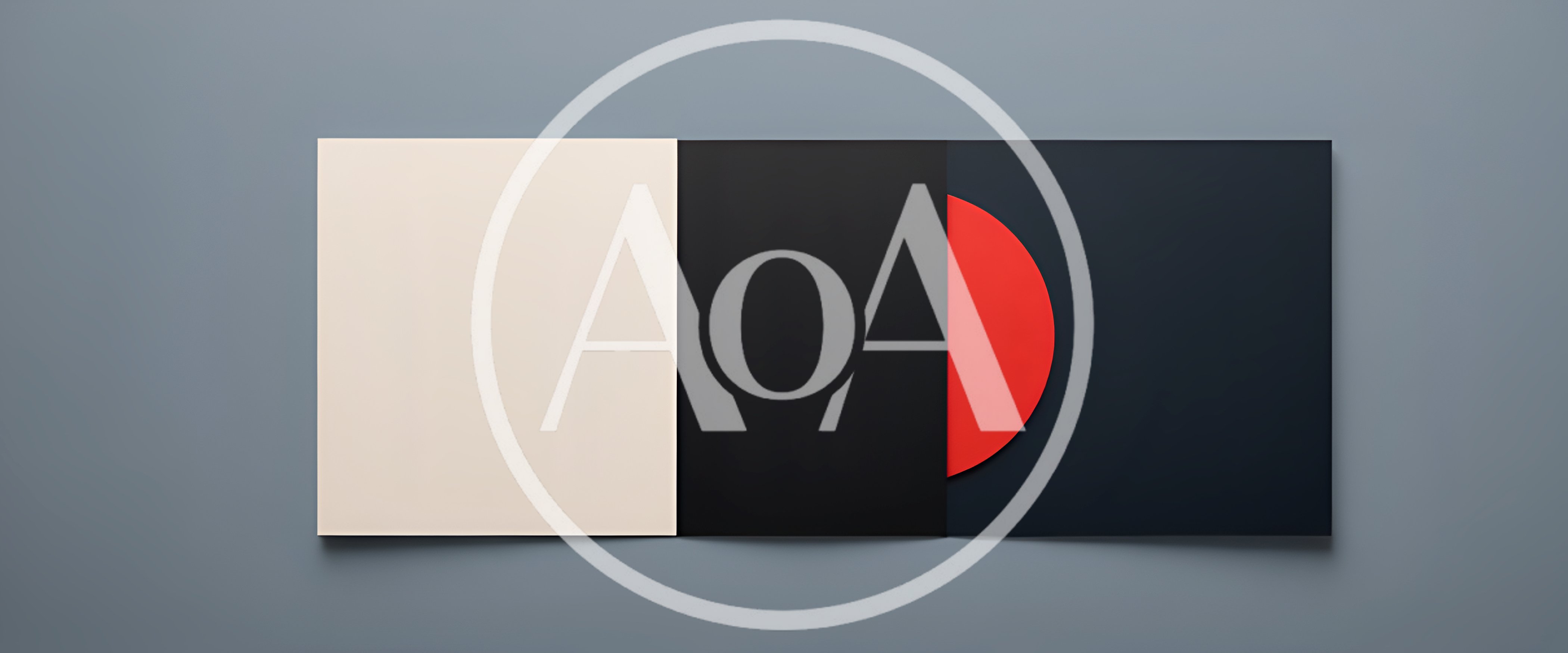 Minimalist Three Panel Graphic Design Layout