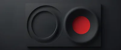 Abstract Minimalist Dark Background With Red Circular Element
